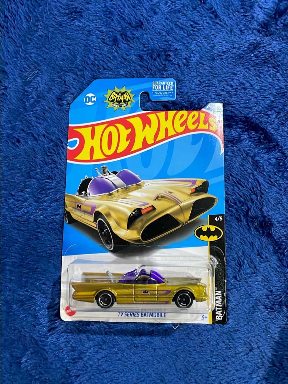 Mattel Hot Wheels Gold and Purple TV Series Batmobile